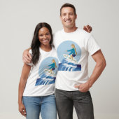 Liefde Surfen Thema Illustratie Accessoires T-shirt (Unisex)