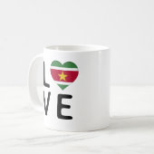 Liefde - Surinaamvlag Koffiemok (Voorkant links)