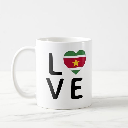 Liefde - Surinaamvlag Koffiemok (Links)