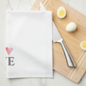 LIEFDE Sweet Pink Waterverf Hart Valentijn Art Theedoek (Quarter Fold)