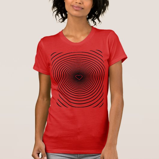 Liefde T-shirt met hart of Kies Kleur (Voorkant)