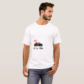 Liefde T-shirt – met vrachtwagen- en hartontwerp (Voorkant volledig)
