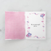 Liefde Tabby Kat met Hart Ballon Kaart (Binnen)