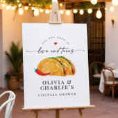 Liefde & Tacos Koppels Vrijgezellenfeest Welkomstb Poster