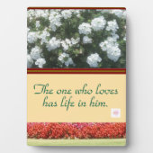 Liefde, Tafelblad Plaque met Ezel Fotoplaat (voorkant)