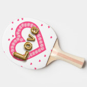 liefde tafeltennisbatje (Zijkant)