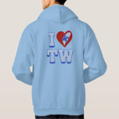 Liefde Taiwan slippers Hoodie (Achterkant)