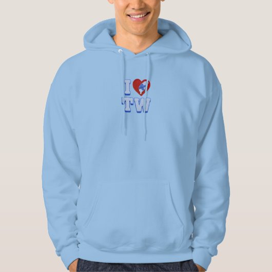 Liefde Taiwan slippers Hoodie (Voorkant)