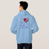 Liefde Taiwan slippers Hoodie (Achterkant volledig)
