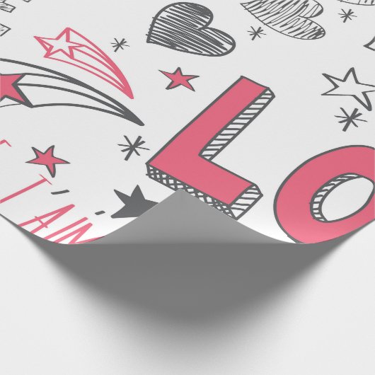 Liefde Talen Cadeaupapier (Hoek)