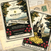  liefde | Tarot bruiloft uitnodiging