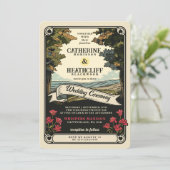  liefde | Tarot bruiloft uitnodiging (Staand voorkant)