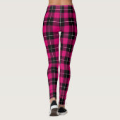 Liefde Tartan Monogram Roze ID160 Leggings (Achterkant)
