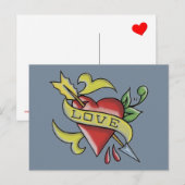 Liefde Tattoo - Briefkaart (Voorkant / Achterkant)