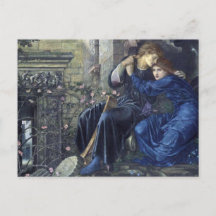 Liefde te midden van de ruïnes, Edward Burne-Jones Briefkaart