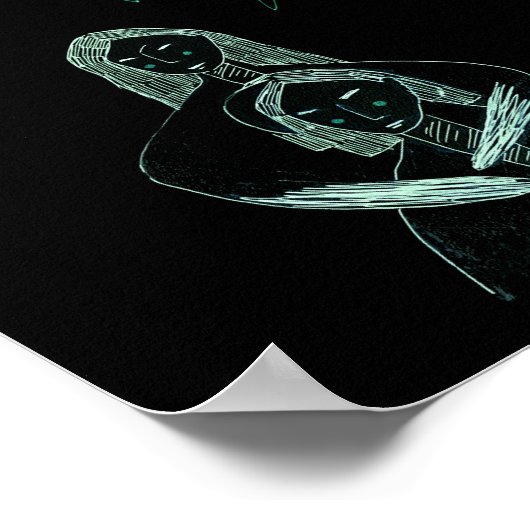 Liefde te midden van de sterren: de omhelzing van  poster (Hoek)