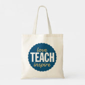 Liefde Teach Inspire. Tote Bag (Achterkant)
