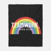 Liefde, teamwerk en al dat hippie gedoe fleece deken (Voorkant)