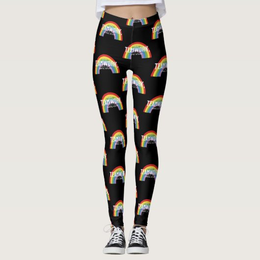 Liefde, teamwerk en al dat hippie gedoe leggings (Voorkant)