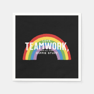 Liefde, teamwerk en al dat hippie gedoe servet
