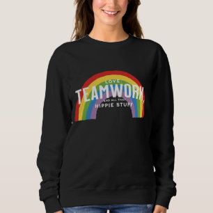 Liefde, teamwerk en al dat hippie gedoe trui
