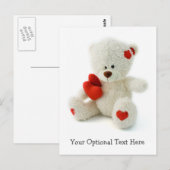 Liefde Teddy aangepaste briefkaart (Voorkant / Achterkant)