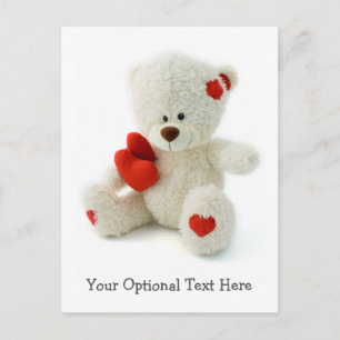 Liefde Teddy aangepaste briefkaart