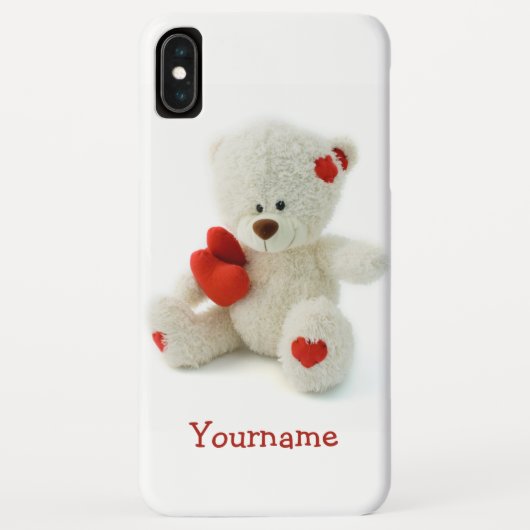 Liefde Teddy Valentijn aangepaste naam hoesjes (Achterkant)