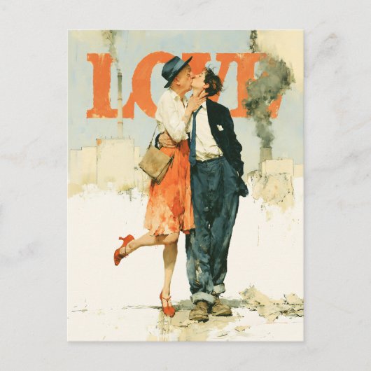 Liefde Tegen de Rook Briefkaart (Voorkant)