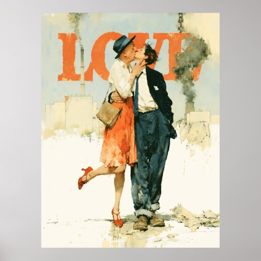 Liefde Tegen de Rook Poster (Voorkant)