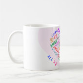 Liefde Tekst Koffie Mok Gift met Hart (Links)