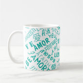 Liefde Tekst Koffie Mok Kies Kleur (Links)