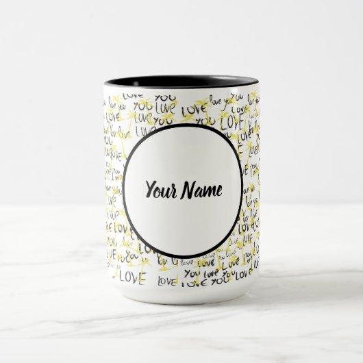 Liefde Tekst Kunst  Mok (Midden)