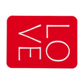 Liefde tekst ontwerp magneet (Horizontaal)