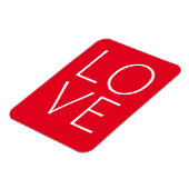 Liefde tekst ontwerp magneet (Linkerzijde)