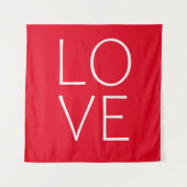 Liefde tekst ontwerp wandkleed (Voorkant)
