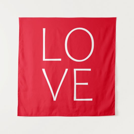 Liefde tekst ontwerp wandkleed (Voorkant)