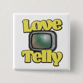 Liefde Televisie Vierkante Button 5,1 Cm (Voorkant)