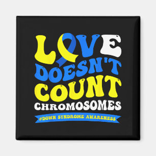 Liefde telt chromosomen niet wereld downsyndroom magneet