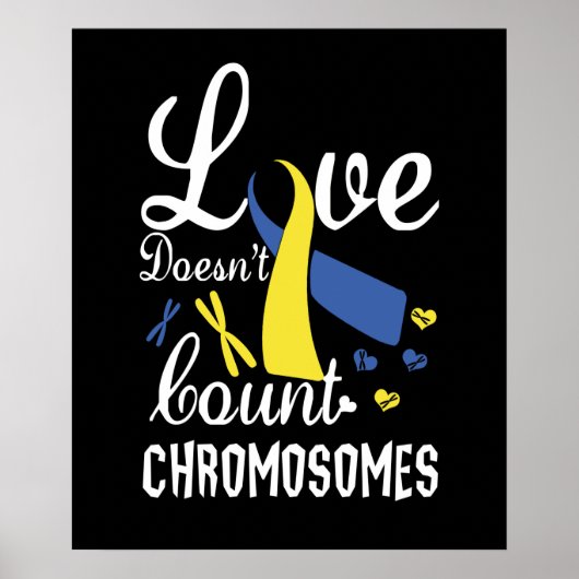 Liefde telt geen chromosomen neer syndroom poster (Voorkant)