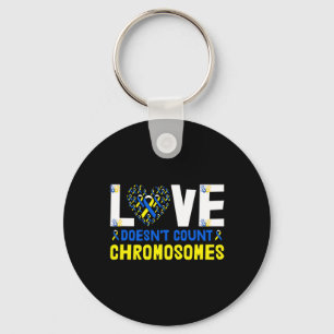 Liefde telt geen chromosomen neer syndroom sleutelhanger
