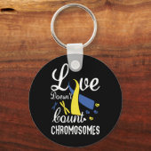 Liefde telt geen chromosomen neer syndroom sleutelhanger (Voorkant)