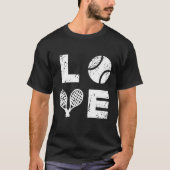 Liefde Tennis Cool Tennis Gear Voor Tennis Speler  T-shirt (Voorkant)