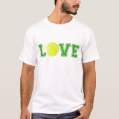 Liefde Tennis Leuke Speler of Supporters T-shirt (Voorkant)