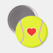 Liefde tennis - Sport ball met hart Magnet (Voorkant / Achterkant)
