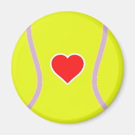 Liefde tennis - Sport ball met hart Magnet