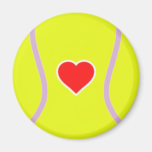 Liefde tennis - Sport ball met hart Magnet