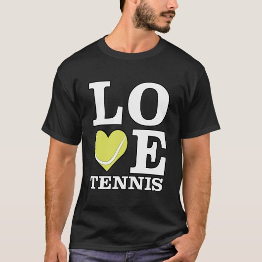 Liefde Tennis T-shirt (Voorkant)