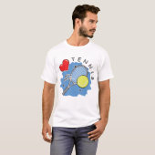 Liefde Tennis T-shirt (Voorkant volledig)