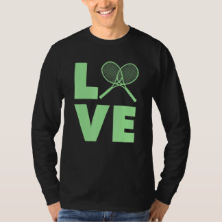 Liefde tennissers en coaches t-shirt